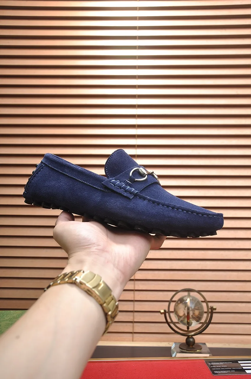 Men's Men's Shoes💰420💶【GUCCI】 (High-end Niuli) New 🍀Gucci*——Gucci Doudou Shoes! Made of imported original cowhide, the inner top layer is comfortable cowhide lining! Original wear-resistant rubber outsole! High quality products! Code number 38-44!
